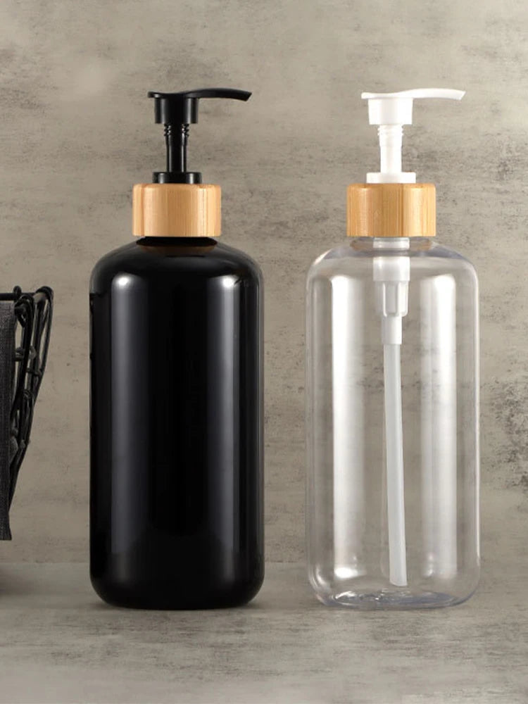 500ml Bathroom Soap Dispensers Refillable Lotion Shampoo Shower Gel Holder Portable Travel Dispenser Empty Bath Pump Bottle
